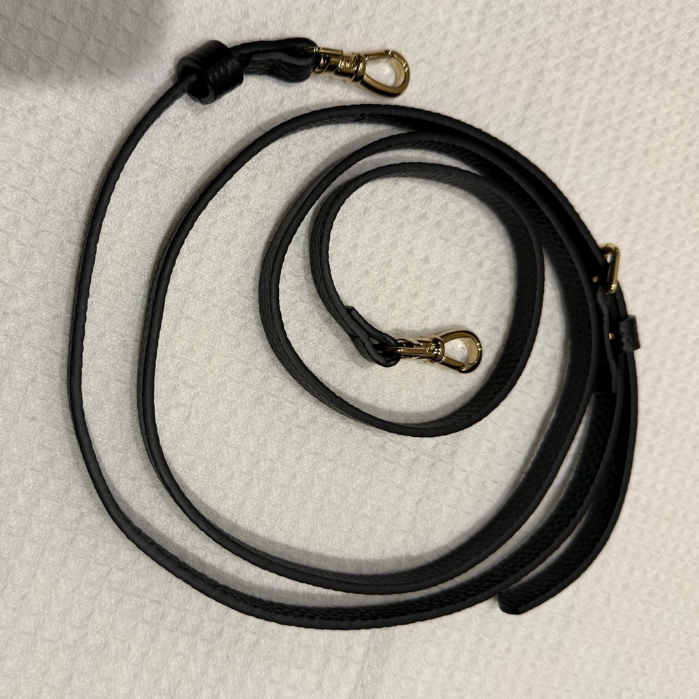 Bandolier Genuine Black Leather Strap